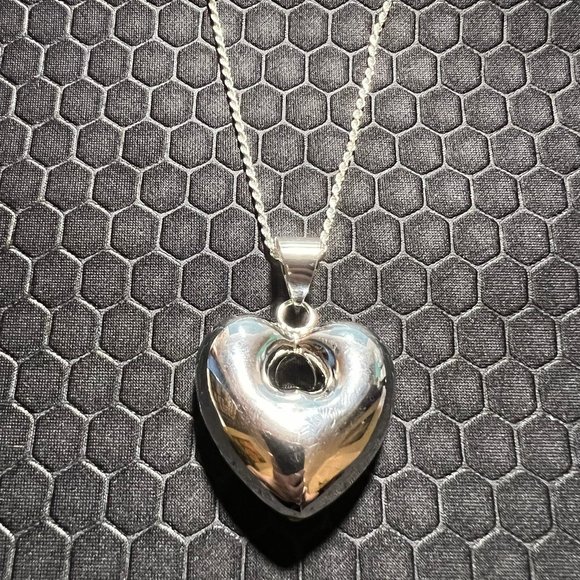 Venice By The Sea Jewelry Jewelry - Heart Necklace You Are My Only One 18K White Gold Plated